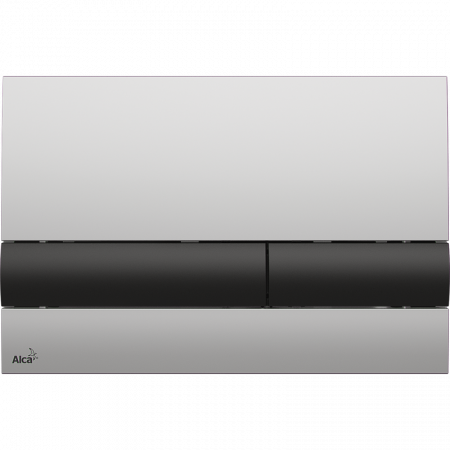 Кнопка смыва AlcaPlast ALCA M1712-8 черный/хром матовый
