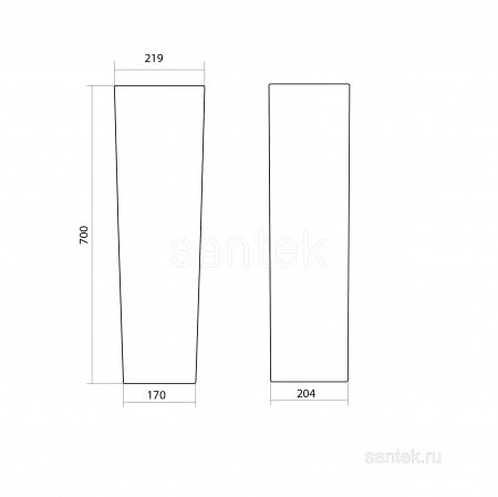 Пьедестал для раковины Santek Аллегро 1WH301956