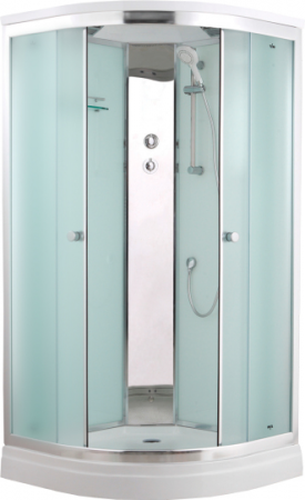 Душевая кабина Timo Comfort T-8801 F 100x100x220 профиль хром глянцевый, стекло матовое