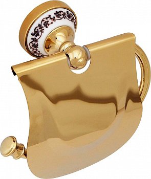 Держатель туалетной бумаги Fixsen Bogema Gold FX-78510G Золото Белый