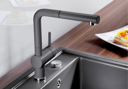Смеситель для кухни Blanco Linus-S 517643 базальт