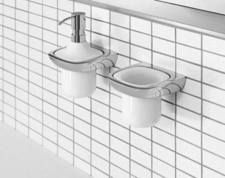 Дозатор для жидкого мыла Kludi Ambienta 5397605 Белый Хром