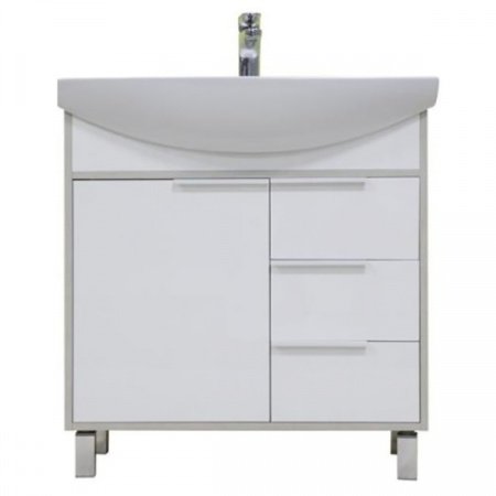 Тумба под раковину Акватон Рико 80 1A215401RIB90 Белый Ясень фабрик