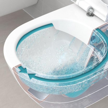 Унитаз подвесной безободковый Villeroy & Boch Architectura Pack 5684HR01 с сиденьем микролифт