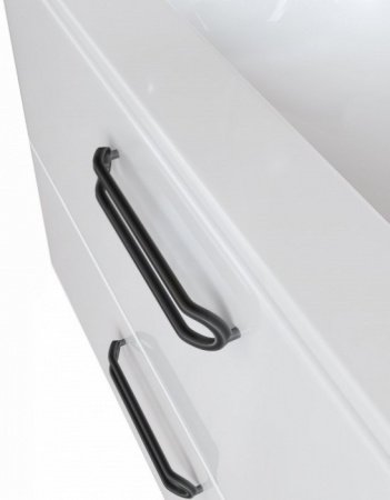 Тумба с раковиной Iddis Brick 80 подвесная Белая