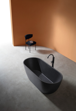 Ванна из искусственого камня ABBER Frankfurt AM9941B черная