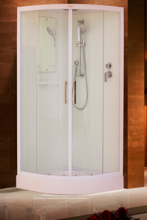 Душевая кабина Esbano White ESKW90СR 90x90x210см, профиль белый, стекло прозрачное