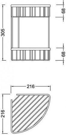 Полка корзина Timo Nelson 150082/00 Хром