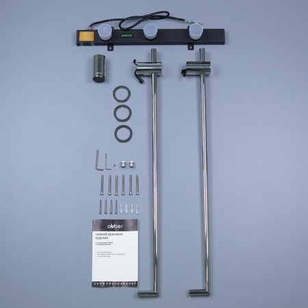 Полотенцесушитель электрический ABBER Charme AH4002 хром