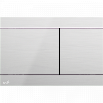 Кнопка смыва AlcaPlast Flat FUN-INOX алюминий матовый