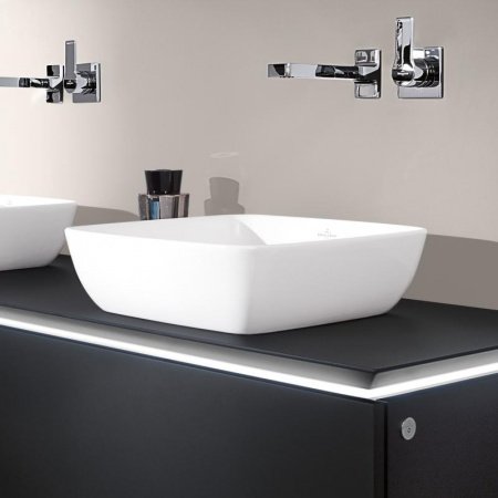 Раковина накладная 41см Villeroy & Boch Artis 41784101 alpin