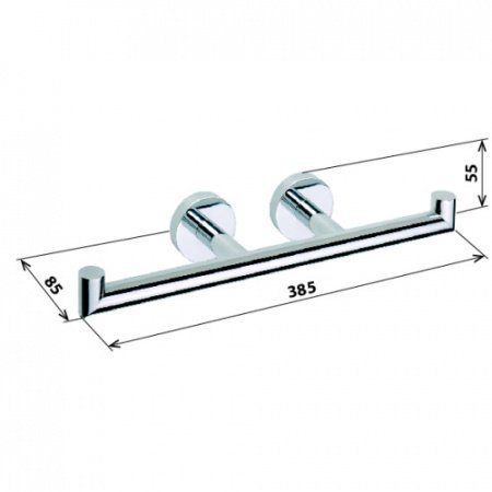 Держатель для туалетной бумаги Bemeta Omega 104201072 Глянец