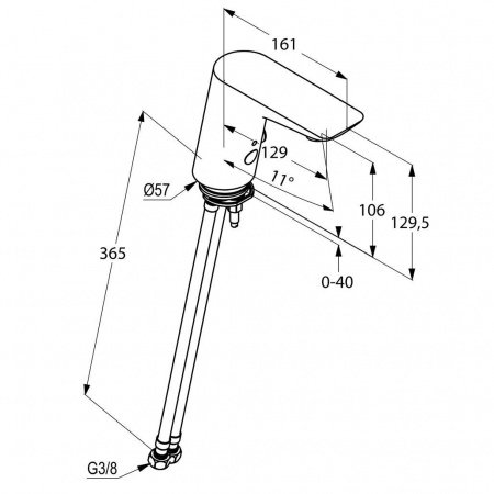 Смеситель для раковины Kludi Balance E 5210005 хром