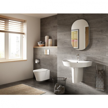 Крышка-сиденье Ideal Standard Connect Air E036601 с микролифтом, петли хром