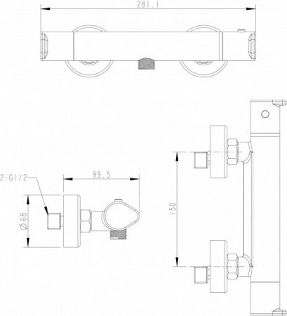 Смеситель для раковины Bravat Riffle F172106C хром