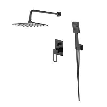 Встраиваемая душевая система Iddis Slide SLIBL02i67 черный матовый