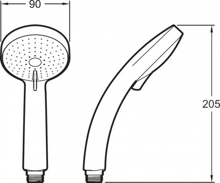 Душевая стойка Jacob Delafon Eo E45893-CP