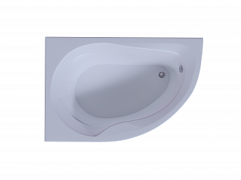 Акриловая ванна Aquatek Вирго 150x100 см лев.пустая с фр.экр.