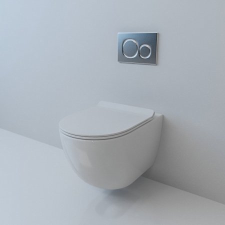 Унитаз подвесной Esbano GARCIA белый матовый, с сиденьем микролифт