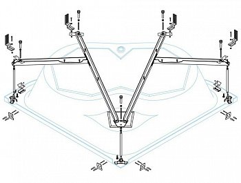 Металлический каркас Cezares CETINA-130-MF
