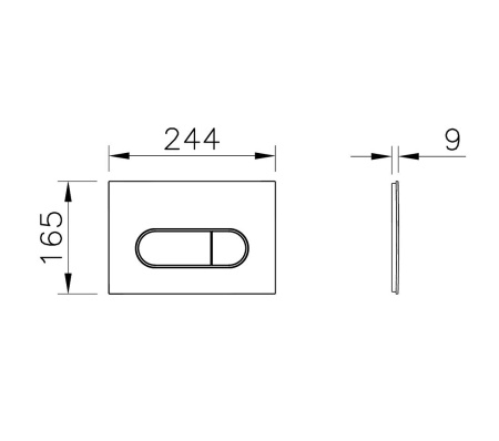 Готовое решение для подвесных унитазов Vitra Core 800-1874 с панелью смыва Root R 740-2211 цвет черный матовый