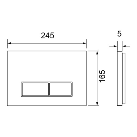 Кнопка смыва TECE Spring S S240501 сатин