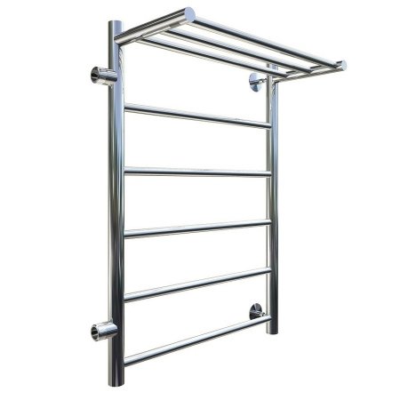 Полотенцесушитель водяной Тругор Аспект серия 1 73,6х50 хром, с полкой, подключение левое