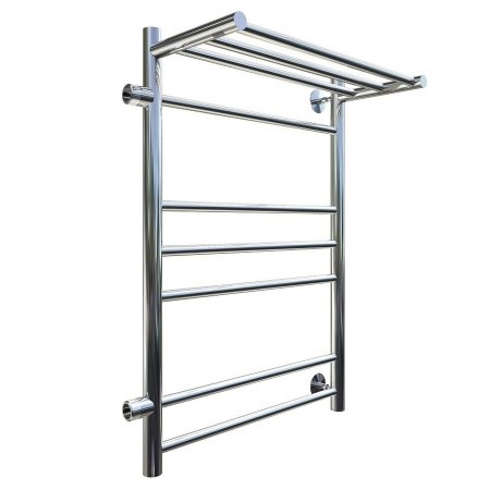 Полотенцесушитель водяной Тругор Аспект серия 3 73,6х40 хром, с полкой, подключение левое