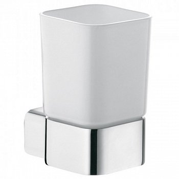 Стакан для зубных щеток Kludi E2 4997505 Хром/Белый