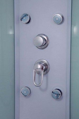 Душевая кабина Timo Eco TE-0709 90x90x215 профиль белый, стекло рифленое