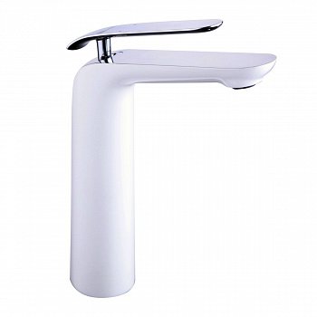 Смеситель для раковины Lemark Melange LM4909CW хром/белый