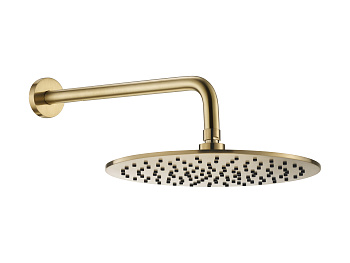 Настенный верхний душ 30см Benesque Lumiere 22010404 латунь брашированная