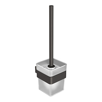 Ёршик для унитаза Lemark SMOOTH LINE 9766021 с держателем, графит