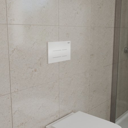 Кнопка смыва для унитазов D&K Berlin DB1439016 белый