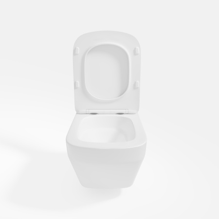 Унитаз подвесной безободковый Vincea Edge-M VT1-38T белый, с сиденьем микролифт