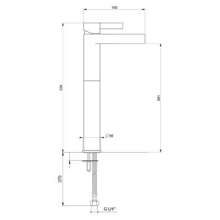 Смеситель для раковины Webert DoReMi DR830402015, хром
