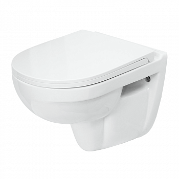 Унитаз подвесной Sanita Luxe Best DM BSTSLWH0104 белый с сиденьем микролифт