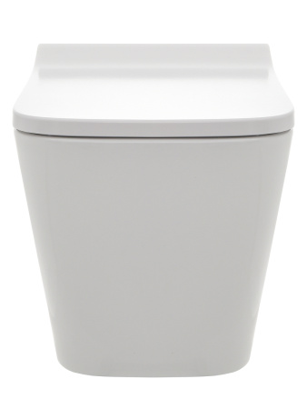 Унитаз подвесной безободковый AQUAme AQM2004 белый, с сиденьем микролифт