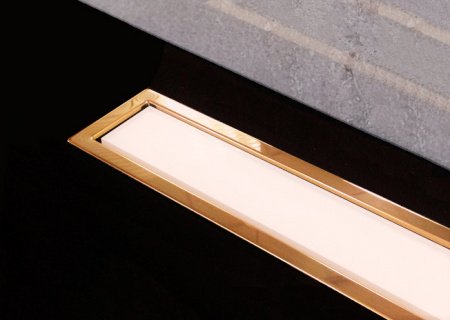 Душевой лоток Pestan Confluo Premium Gold White Glass Line 300