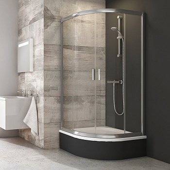 Душевой угол Ravak Blix BLCP4 SABINA 90x90x175 профиль хром блестящий, стекло прозрачное (для установки на глубокий поддон)