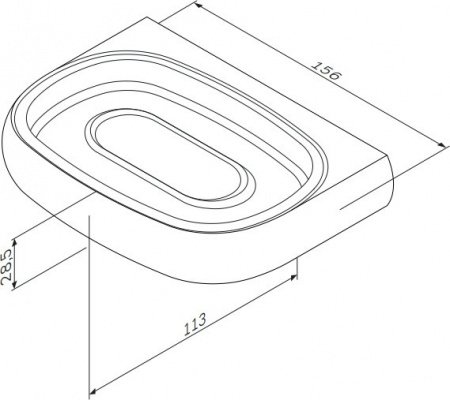 Мыльница AM PM Sensation A3034200 хром