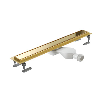 Душевой лоток EXCELLENT Stilio Gold 70 см. решетка декоративная (золото)