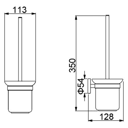 Ершик подвесной Timo Saona 13061/18 черное золото
