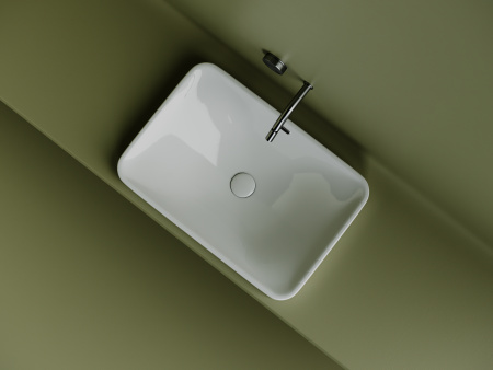 Раковина встраиваемая сверху 60см Ceramica Nova Element CN5041 белый