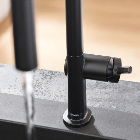 Смеситель для кухни Hansgrohe Talis M54 72801670 черный матовый