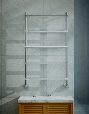 Полотенцесушитель водяной Margaroli Sole 442-5 4424705CRN 900х535 хром