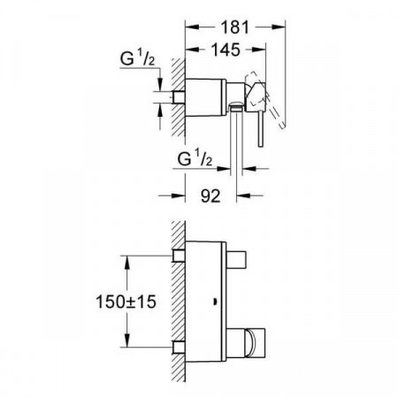 Смеситель для душа Grohe Allure 32846000 хром