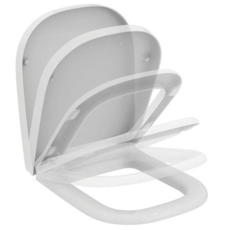 Крышка-сиденье Ideal Standard Active T639201 с микролифтом, петли хром