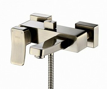 Смеситель для ванны с душем WasserKraft Exter 1601 светлая бронза
