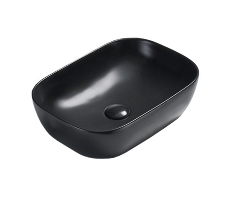 Раковина накладная 45,5см Vincea VBS-102MB черный матовый